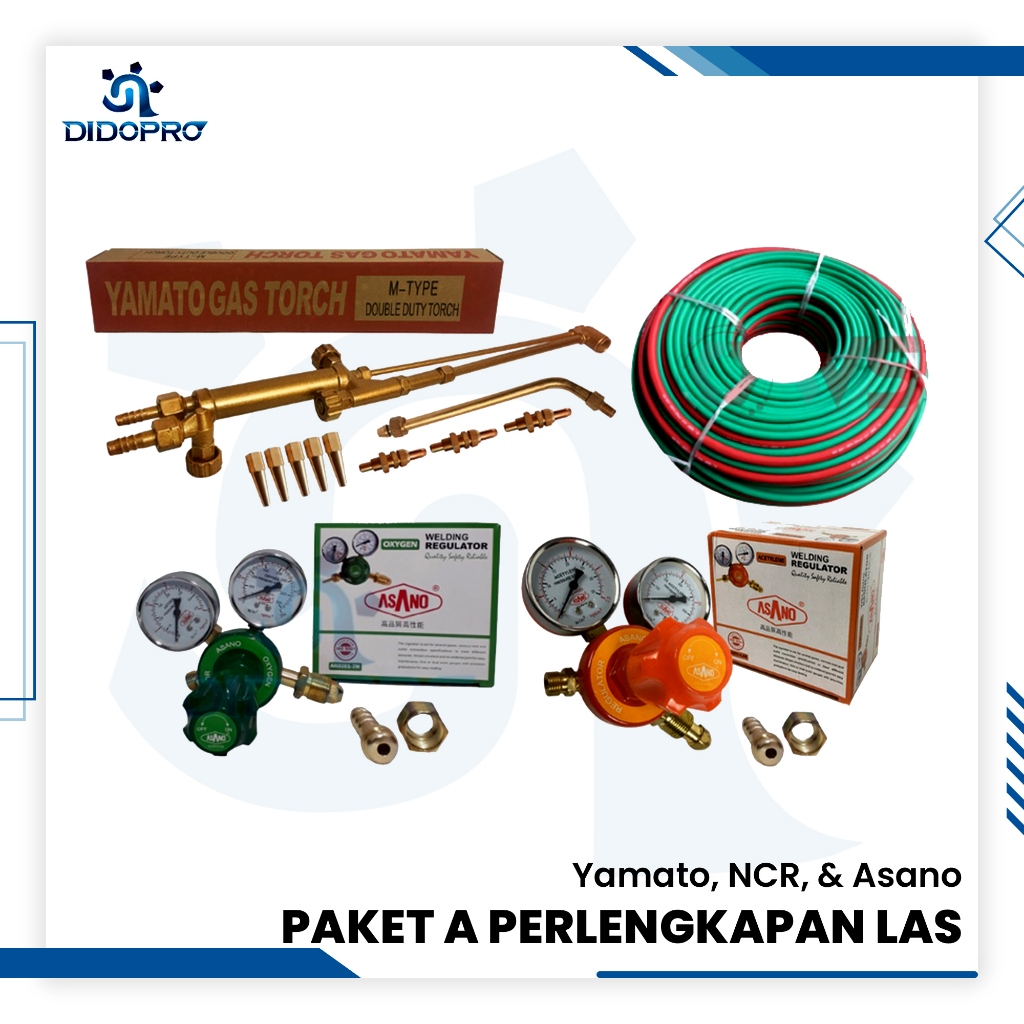 PAKET BLENDER LAS YAMATO REGULATOR OKSIGEN ACETYLENE / PAKET HEMAT PERLENGKAPAN ALAT LAS / BLANDER /