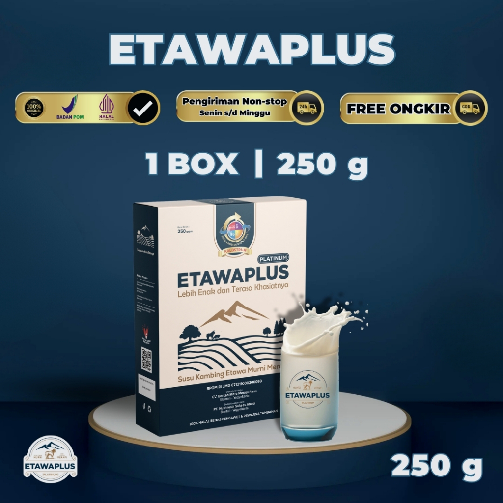 

Susu Kambing Etawaplus Asli BPOM Halal - Paket 1 Box - 4 Varian Rasa - Susu Untuk Kesehatan Optimal