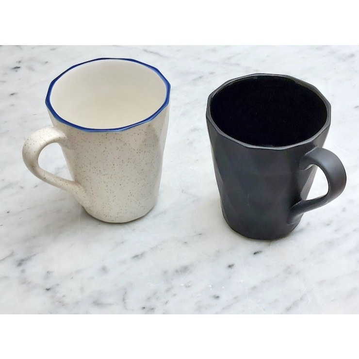 Mug Keramik Kopi / Teh Minimalis - Ceramic Nordic Mug DIAMOND 325ml
