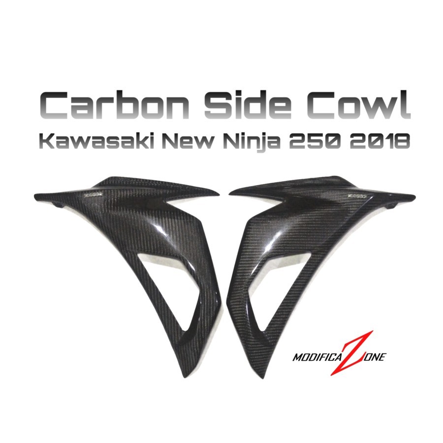 CARBONSTAR : Carbon Side Cowl Body Fairing New Ninja250 Ninja250fi