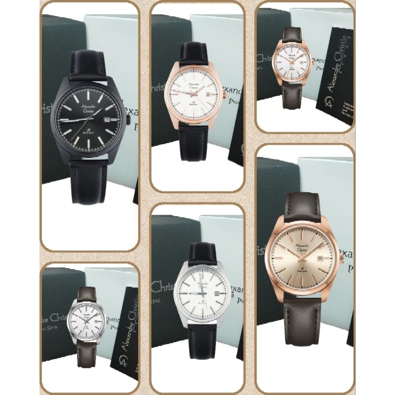 Jam Tangan Wanita Alexandre Christie 1025 AC1025 AC 1025 Tali Kulit