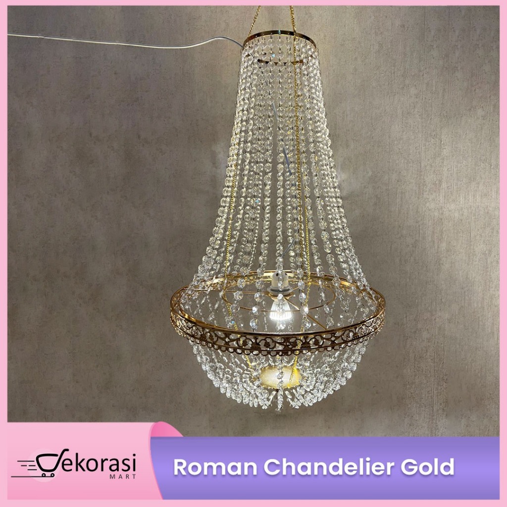 Roman Chandelier / Lampu gantung / Lampu dekorasi pelaminan / Lampu Hias