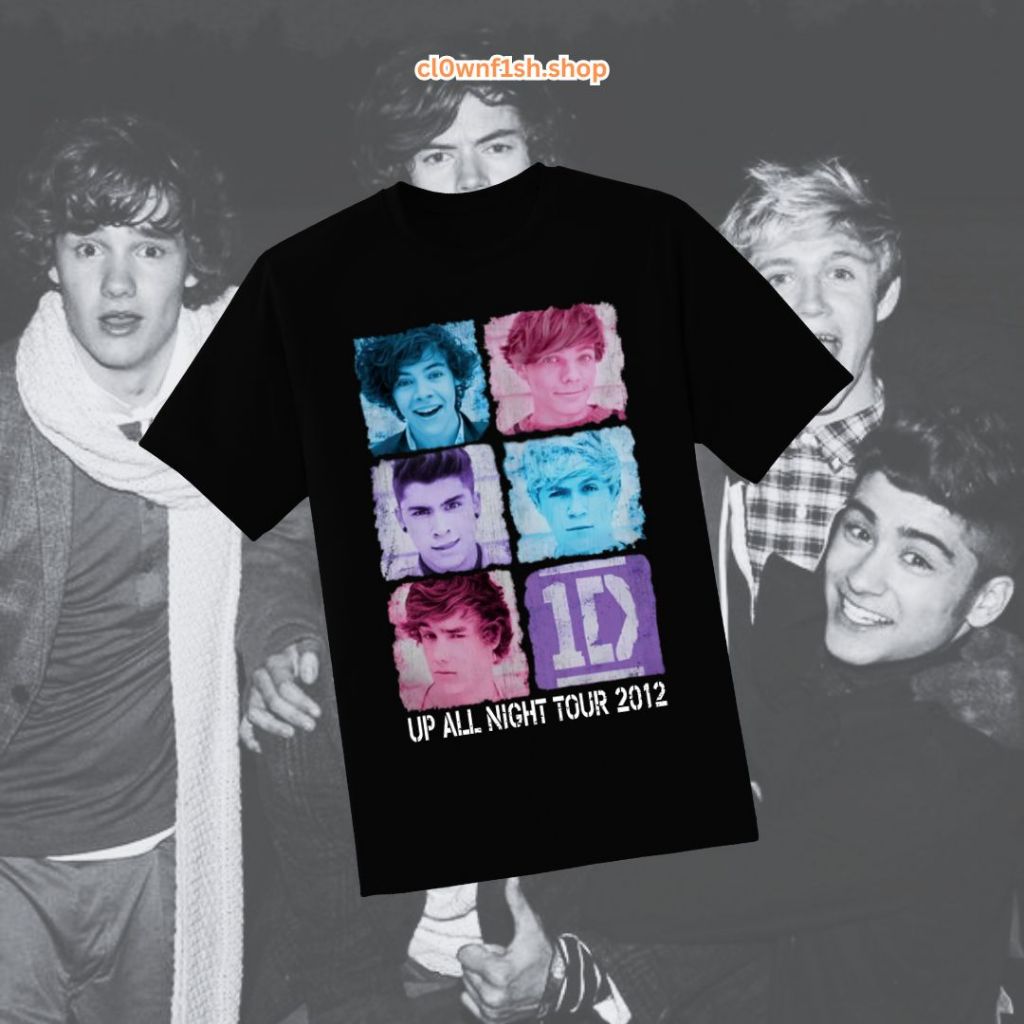 One Direction Up All Night Tour 2012 Black T-Shirt (Kaos One Direction)