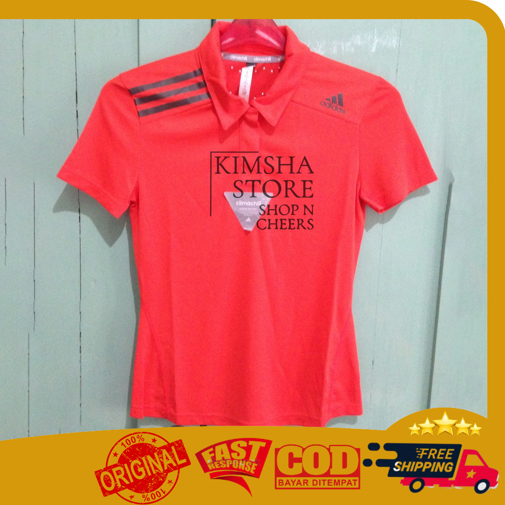 Kaos Adidas Climachill Polo W Sport Pakaian Baju Olahraga Fitness Gym Tenis Running