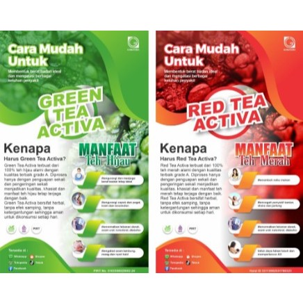 

ALAMI Teh hijau GTA Pelangsing Green tea Activa BB TURUN 3-5KG / Green Tea Activa Pelangsing Alami