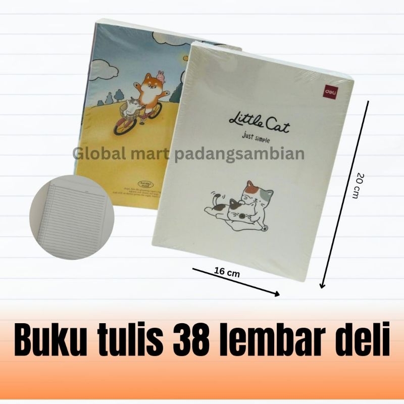 

buku tulis 38lbr deli