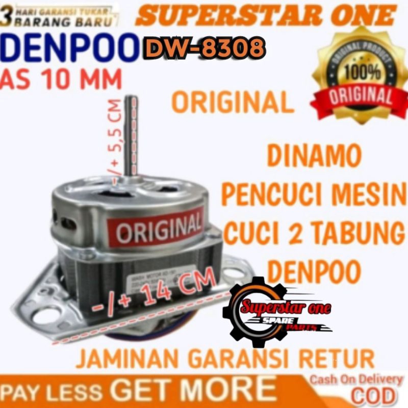 dinamo wash/pencuci mesin cuci denpo DW 8308