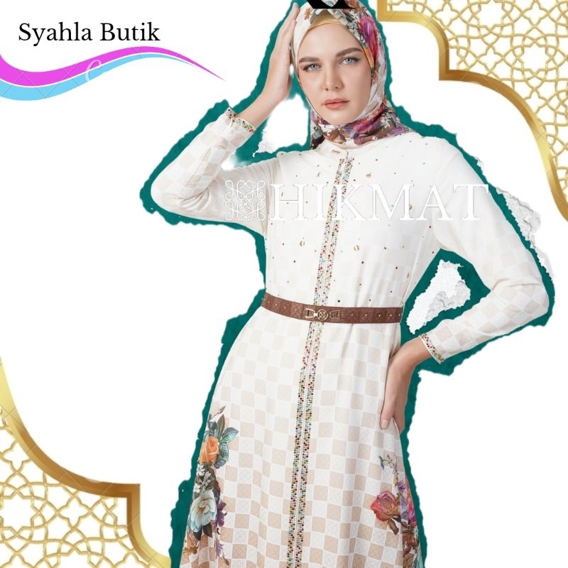 HIKMAT ABAYA A300 - 04 WHITE NEW ARRIVAL