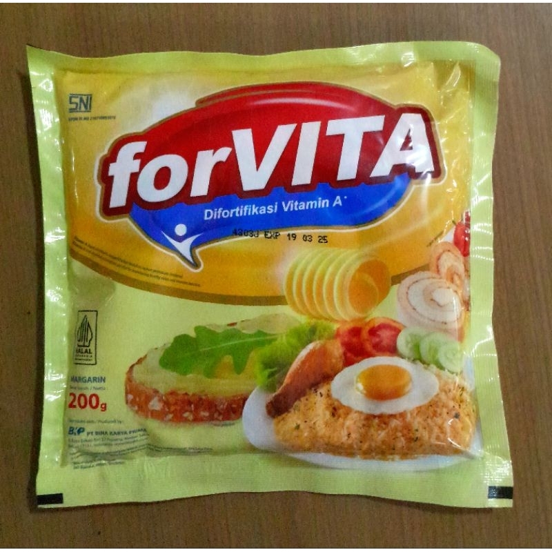 

margarin forvita sachet 200 gr