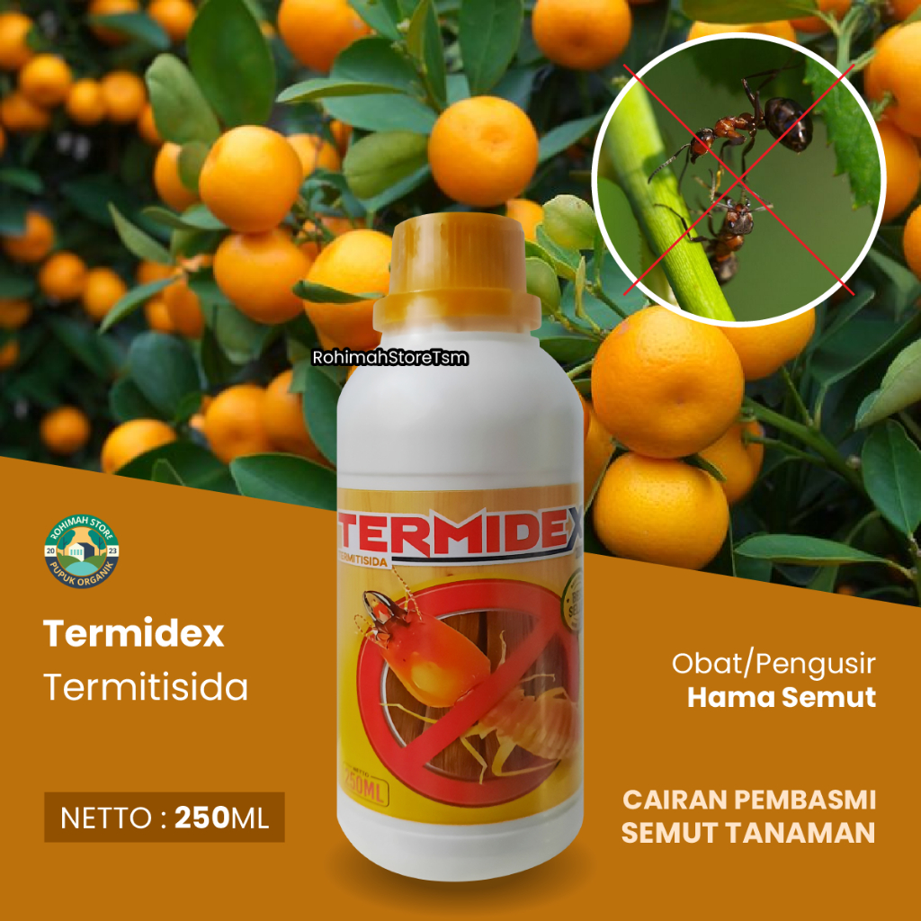 PEMBASMI SEMUT TANAMAN TERMIDEX 350 ML PENGUSIR HAMA SEMUT BUAH JERUK AMAN BUAT TANAMAN