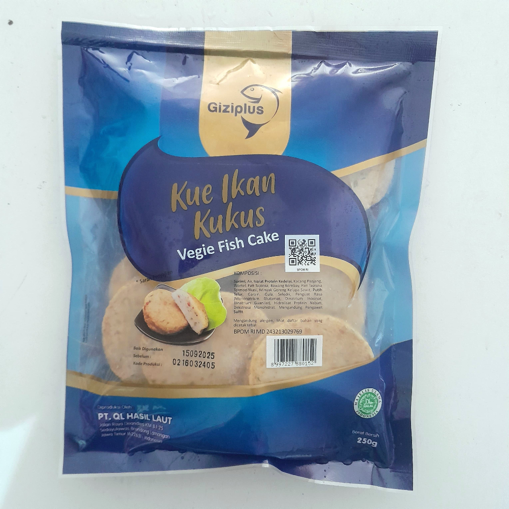 

GIZIPLUS vegie fish cake 20gr 250gr