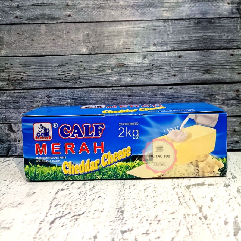

Keju Calf Merah 2kg / Calf Merah2kg / Keju Blok