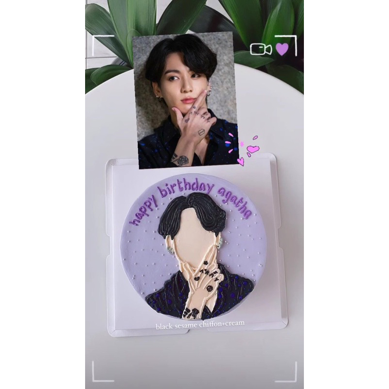 

“D12” BENTO CAKE KOREAN CAKE BEBAS CUSTOM BISA PESAN DADAKAN FREE LILIN