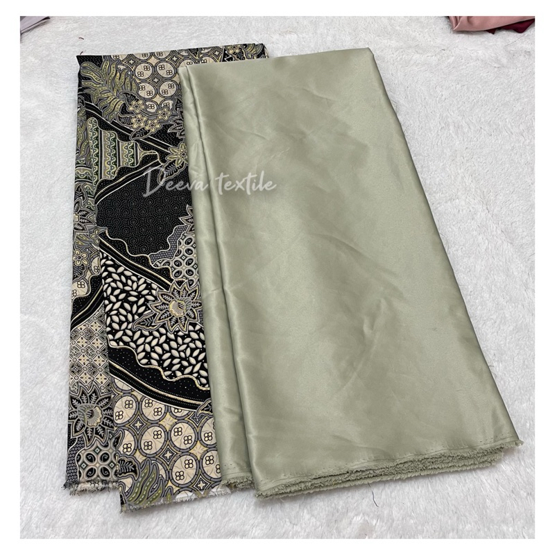 Kain Bridesmaid Satin Paket Kain Bridesmaid Satin & Batik Elegan 1.5m