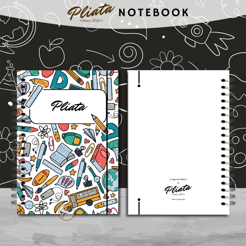 

PLIATA NOTEBOOK SPIRAL - (PN120) SCHOOL 5 - Softcover Doft Aesthetic Book Buku Tulis