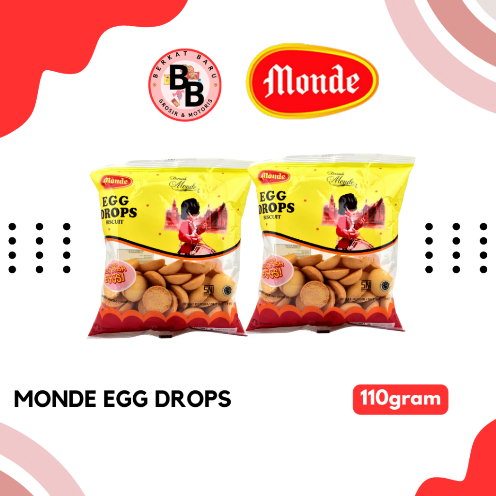 

[BB SNACK] Monde Egg Drops Snack 110gram