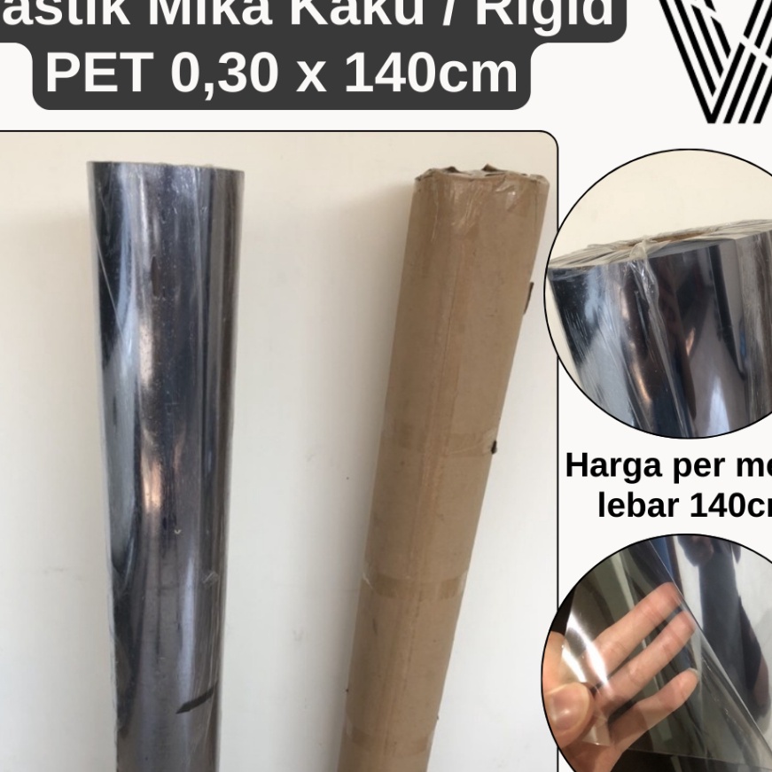 

FG2 Mika Kaku Bening 3mm x 14cm PET untuk Plastik Tutup Seserahan Kotak Hantaran Pernikahan Souvenir Rigid Roll