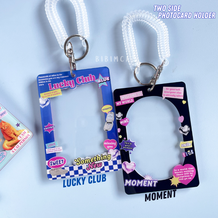 

Photocard Holder Dua Sisi Acrylic / Cahol PC ID Card Two Side