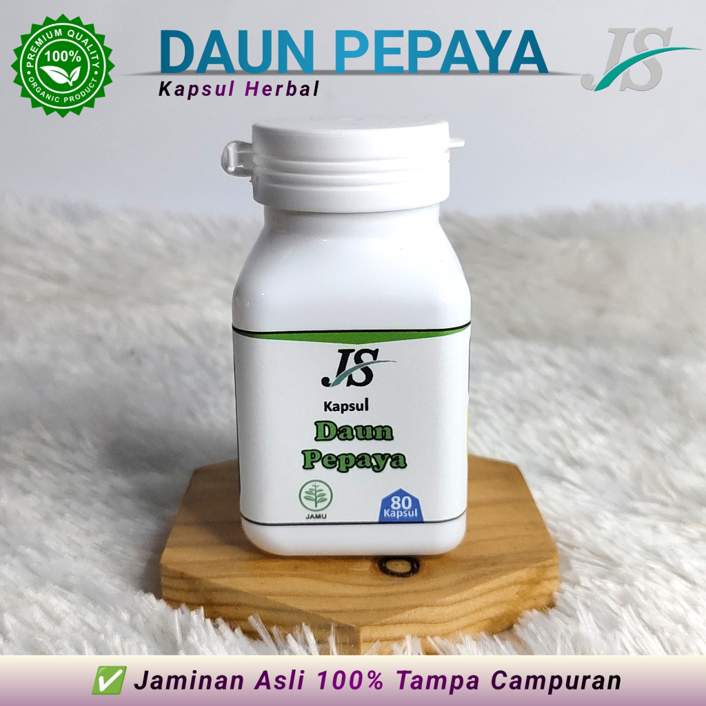 

Daun Pepaya Isi 80 Kapsul Herbal Alami