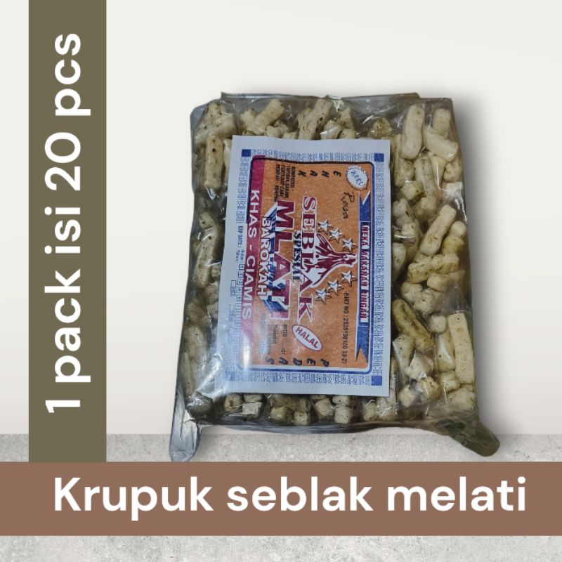 

krupuk seblak melati 1 pack isi 20 pcs