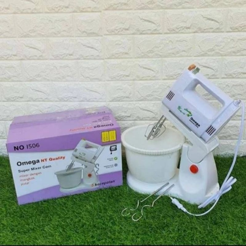 Mixer Set Dudukan Omicko Termurah Stand Mixer National Omega MX 1506 Mixer Roti Duduk Berdiri + Mang