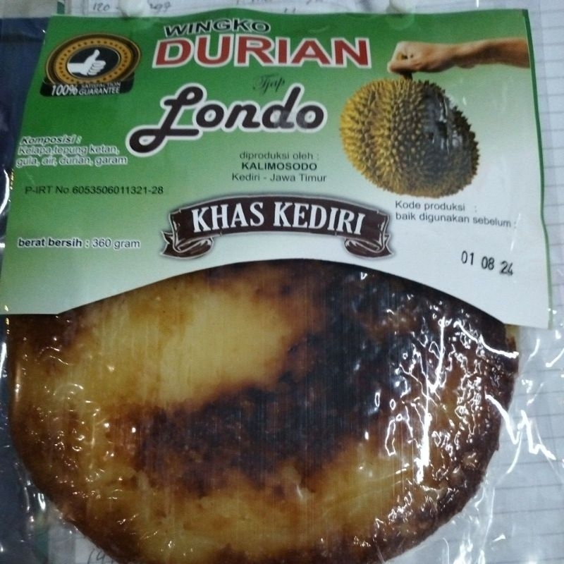 

wingko Londo khas Kediri rasa durian