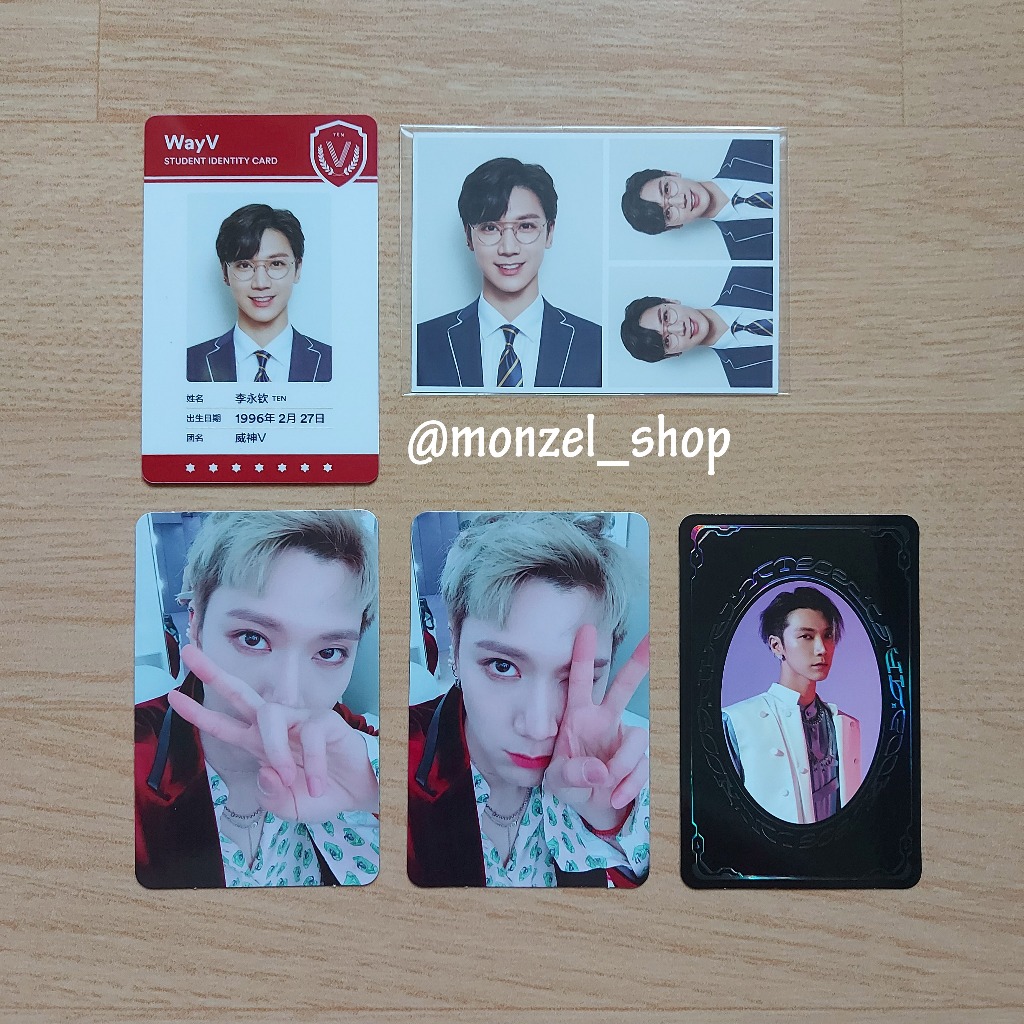 WayV / NCT Ten - Album Photo Card (PC) Back to School ID Card Empathy Resonance Year Book