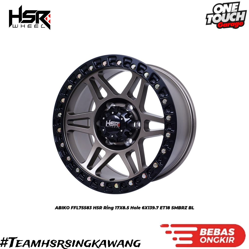 Velg mobil fortuner, pajero,hillux,triton hsr abiko ring 17
