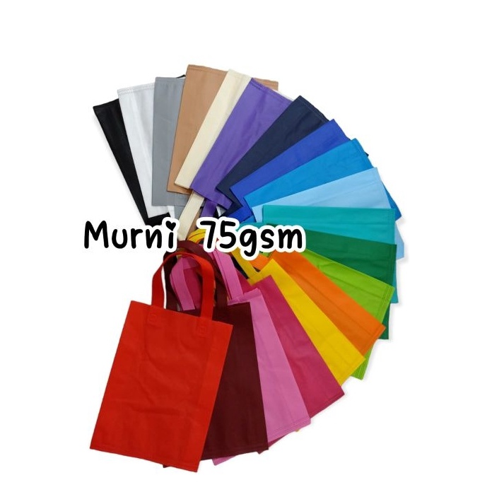 

KF7 LUSINAN Goodiebag 3x4x8 TEBAL 75GSM tas spundbontas hamper