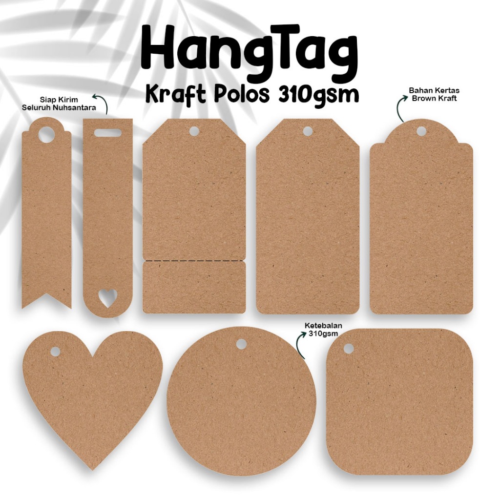 

HANGTAG POLOS TEBAL MURAH KRAFT ECER / HANG TAG BAJU / HANGTAG COKLAT POLOS / HANGTAG LABEL