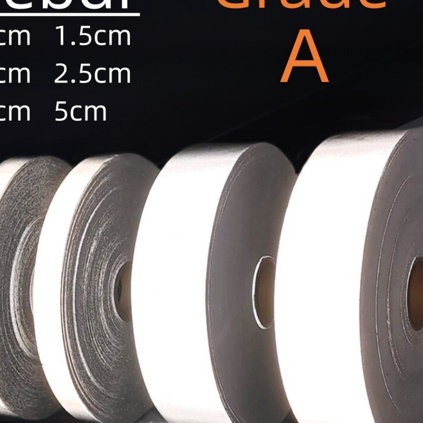 

Spesial Pita Scotchlite skotlet scotlight pita pemantul cahaya kain jahit abuabu 1cm15cm 2cm25cm4cm5cm Grade A