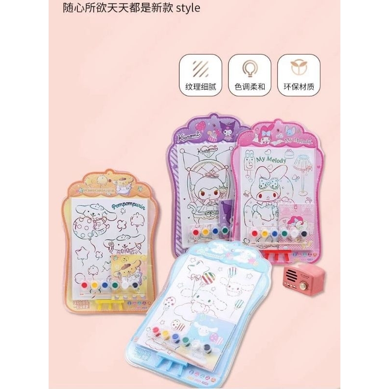 

Papan tulis canvas Sanrio DIY/melukis dengan pola gambar sanrio
