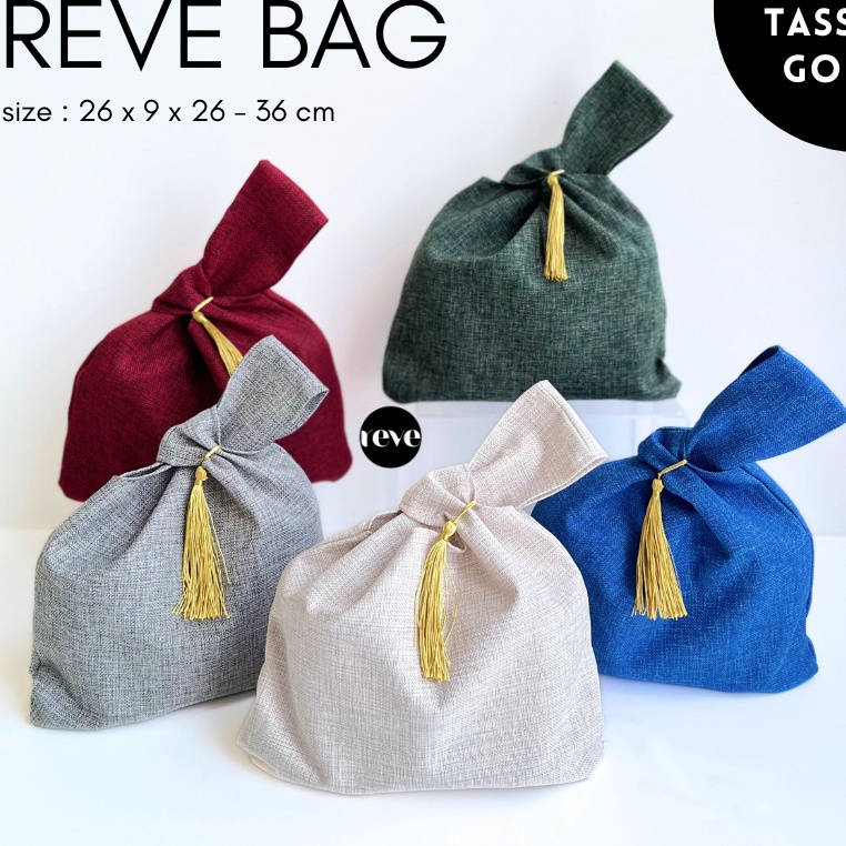 

Spesial Reve Knotted Bag 24x9x2 tas hampers goodie bag event premium