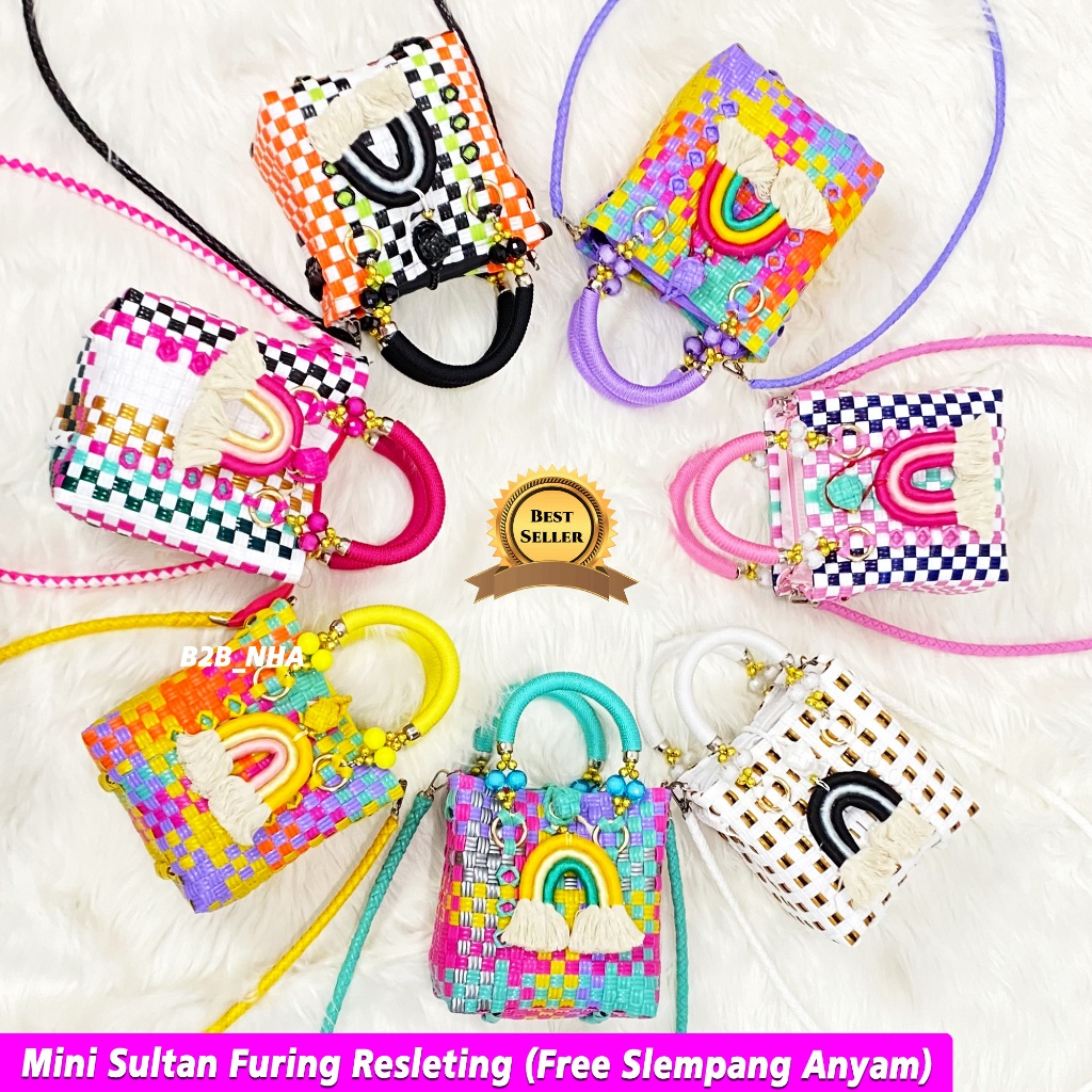 GOGO ORDER FREE TALI SLEMPANG  Acc Rainbow Mini Sultan Furing Resleting Tali Kur dan Mutiara New Ari
