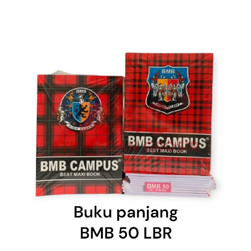 

Buku tulis panjang boxy BMB 50 lembar 10 buku