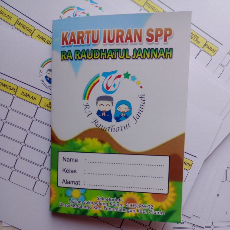 

Kartu Iuran SPP Custom Full Color (KB, PG, RA, TK, MI, SD, MTS, MA)