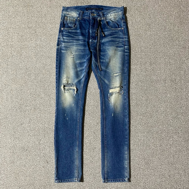 balck barrett by neil barrett repaired jeans