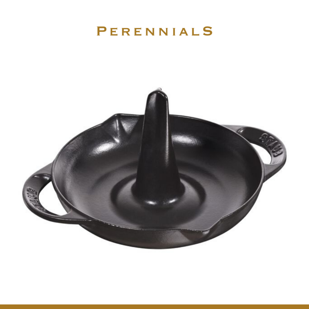 Staub Panggangan Cast iron -  Roaster Round 24 Cm Black
