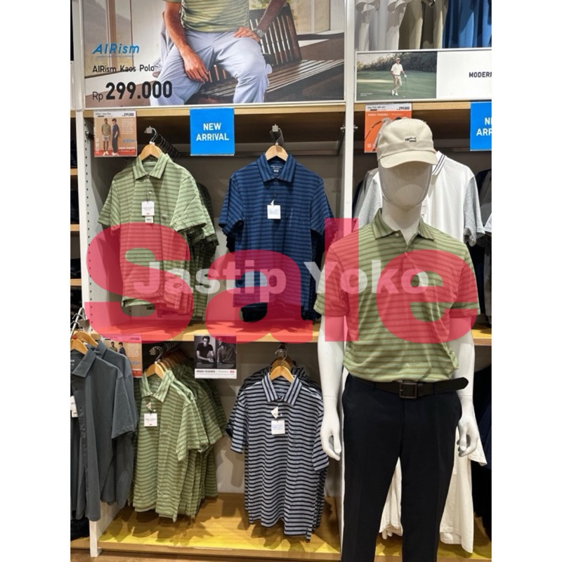 SALE MEN AIRism Kaos Polo UNIQLO