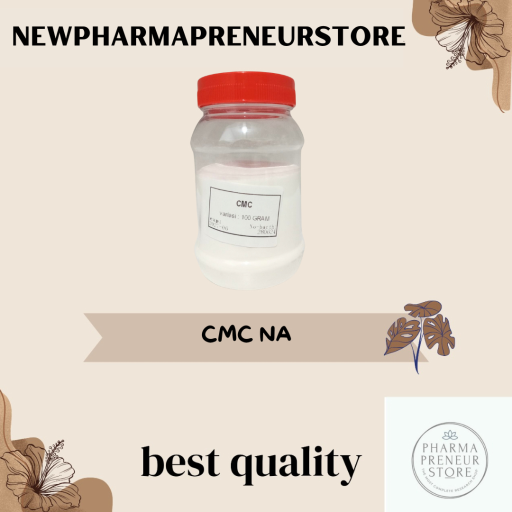 CMC NA CARBOXYMETHYL CELLULOSA / KARBOKSIMETIL SELULOSA 100 GRAM BEST QUALITY