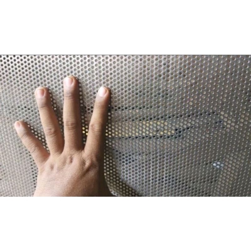 Plat Lubang Besi Perforated Lubang 3mm Ukuran 100cm x 100cm