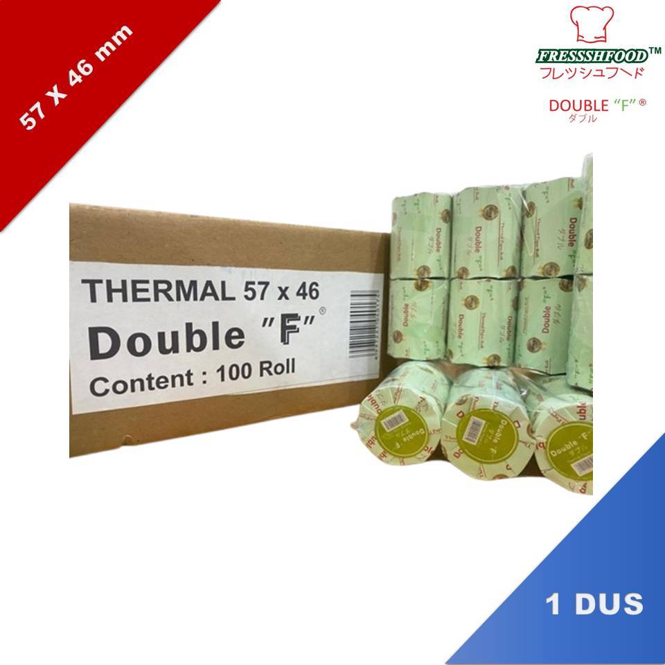 

Kertas Thermal/ Kertas Struk Kasir/ Thermal Roll 57x46 DOUBLE F (BOX)