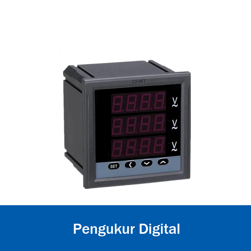 CHINT - Power Meter Multi Fungsi Multifunction Ampere Volt HZ Meter Digital 1Phase 3Row Digital Pane