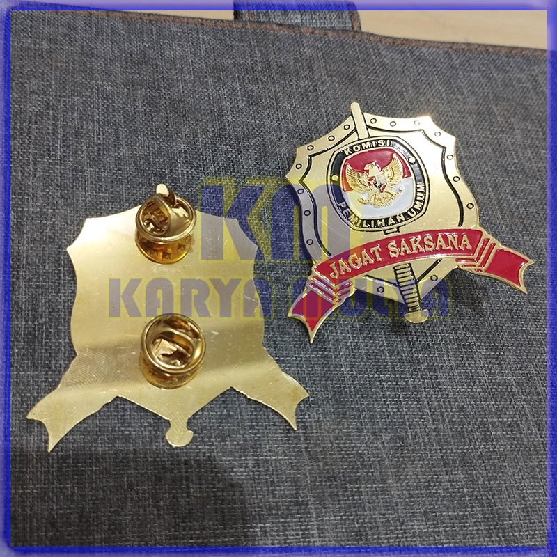 Pin Bros Logo KPU Jagat Saksana Pin KPU Jagat Saksana Pin Atribut KPU - Karya Mulya