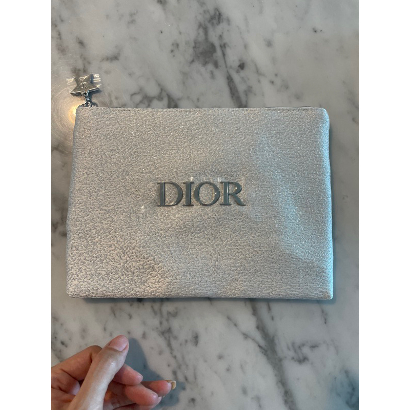 Dior pouch metalik original dior cosmetic