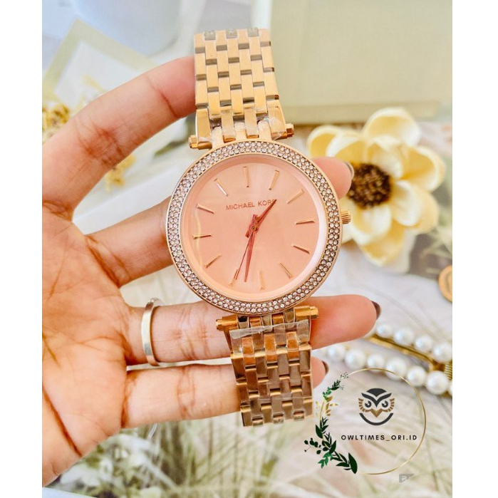 JAM TANGAN MK ROSEGOLD LADIES