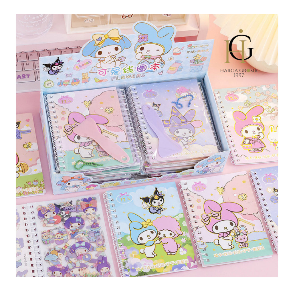 

BUKU BINDER STIKER SZ - 149 STICKER BOOK MINI ALAT TULIS SEKOLAH LUCU KADO UNIK JURNALING JOURNALING CUTE PERATA STICKER STICKER