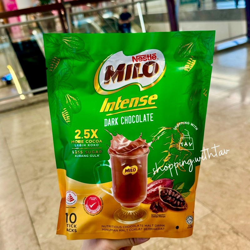 

MILO Intense Dark Chocolate [Import Malaysia] Less Sugar - More Cocoa (10 sticks)