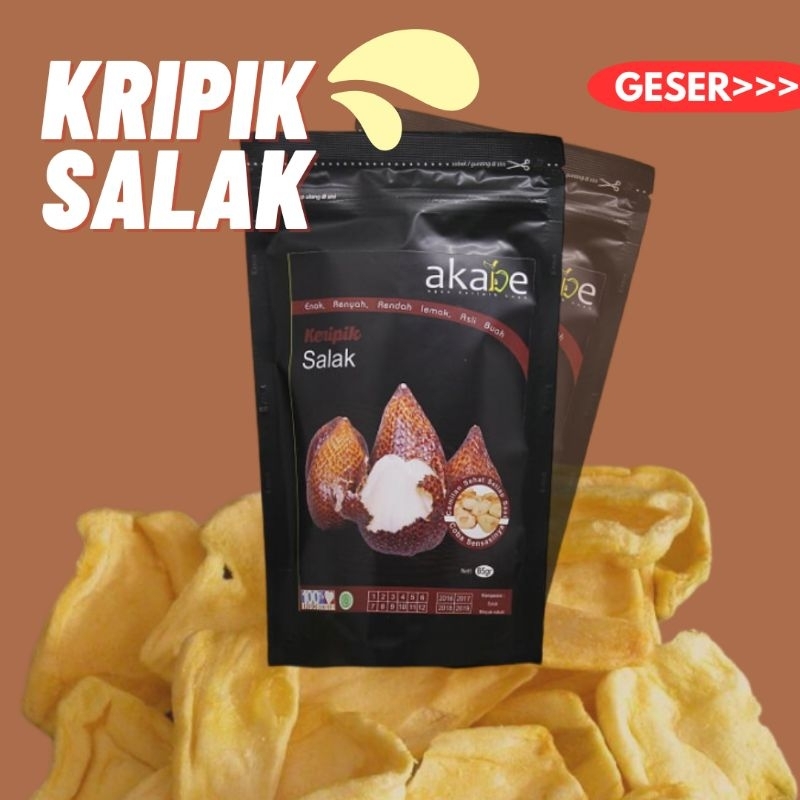 

Kripik buah salak 85 gram enak renyah sehat rendah lemak