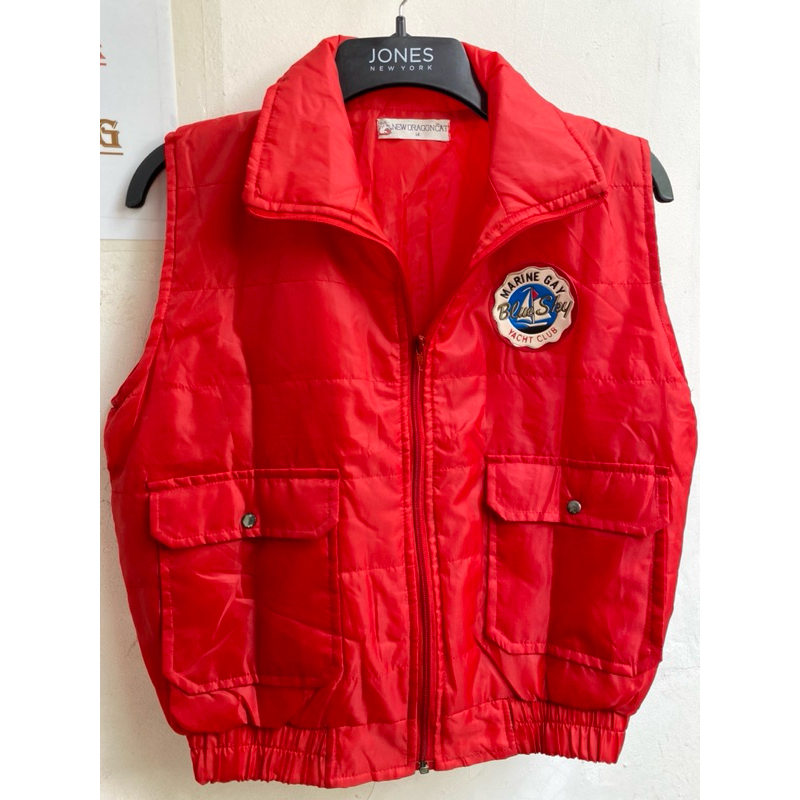 rompi vest red outdoor preloved